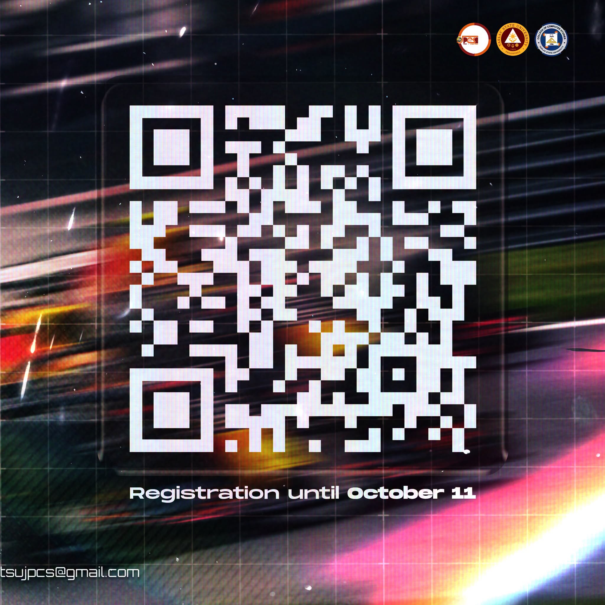Registration QR code for the Full Throttle Frontend challenge, with registration until October 11