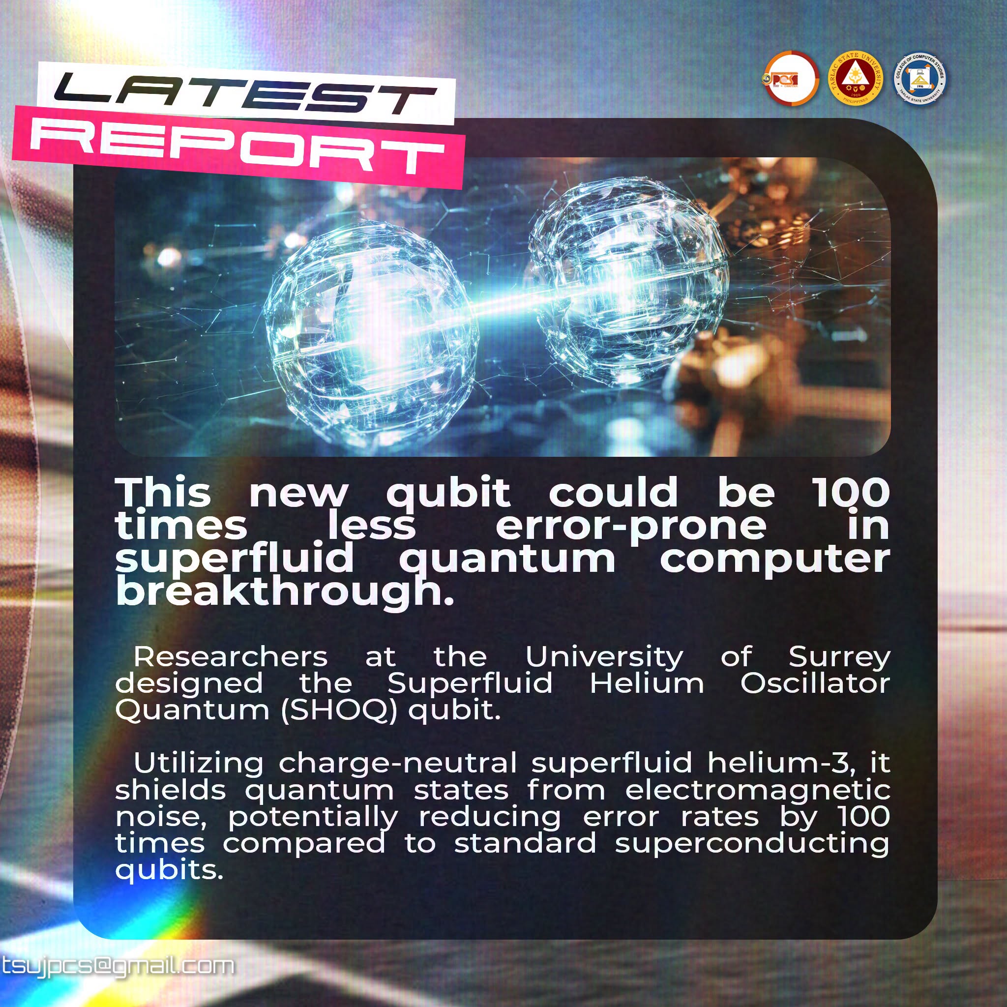 Trackside Report on the superfluid helium SHOQ qubit